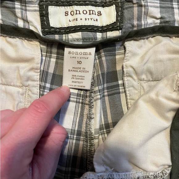Y2K Plaid Shorts Sonoma Life + Style | Size 10 | Avril Lavigne Grunge Aesthetic - Picture 4 of 7